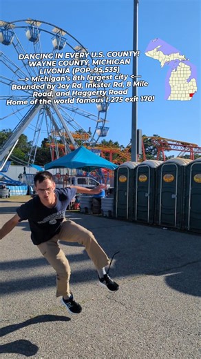 Steven — County Collector on Instagram: "Livonia, Michigan (long caption!) — the largest "perfect square"-shaped city in Michigan! If you want to count townships, only Canton Charter Township is larger. Warren, Sterling Heights, and Clinton Charter Township, though square-ish, fail to be a perfect square. And even though Livonia is a square, residents can still get a(round) by hopping on Interstate 96 or Interstate 275! A quick day trip to Fowler ville or New Boston (Huron Charter Township) is a