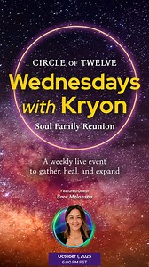 JOIN US TONIGHT ‼️ Through channeled wisdom and practical tools, Bree shows you how to reconnect with your soul’s power and the infinite creative field — reminding you that access to Source energy is always within reach. ✨ ▶️ Watch now and step into your multi-dimensional self! Get your first month free here: https://kryonmasters.com/step/free-wwk-access/ #WednesdaysWithKryon #KryonMasters #MultiDimensionalSelf #SpiritualAwakening #Channeling #InfinitePotential | Kryon - Lee Carroll