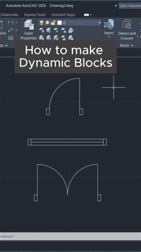 Dynamic Blocks in AutoCAD Explained in 1 minute