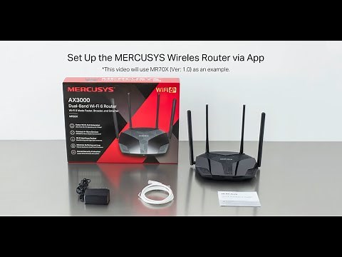 Set Up the MERCUSYS Wi-Fi Router via App