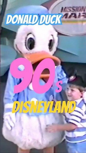 "I LOVE YOU" 💕 Meet Donald Duck 1991 Disneyland