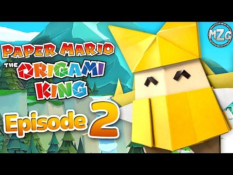 Paper Mario: The Origami King Gameplay Part 2 - Whispering Woods!