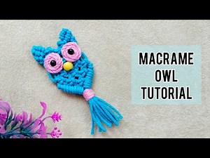 DIY Macrame Owl Tutorial | Easy Owl Keychain & Fridge Magnet | Beginner-Friendly Step by Step