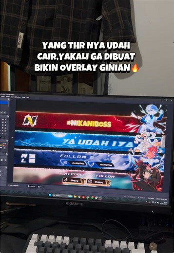 Project Done! Animated Overlay Live Streaming for Tiktok Studio, Streamchamp, and OBS! #overlaylivestream #streampack #motiongraphics #mllb