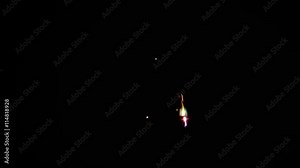 Arcing electrical cords being pulled apart