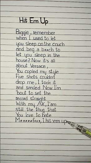 hit em up lyrics #hitemup #lyrics