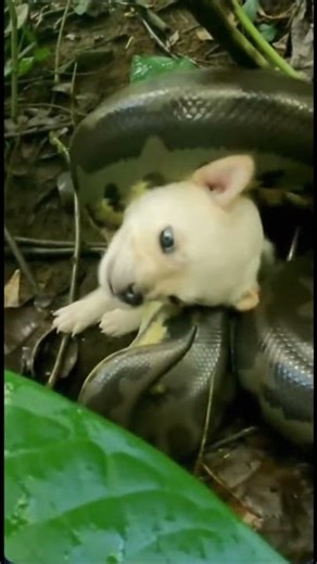 I Saved a Puppy from a Python — POV Rescue #wildliferescue #animalshorts