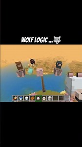 Wolf Logic...🐺 #minecraft #gaming #shorts #viral
