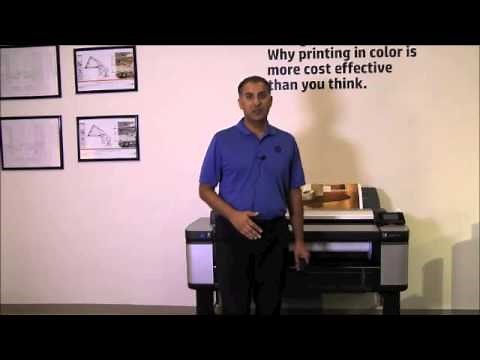 HP Designjet T3500 Production eMFP How to Use Video Series - Scanning a Document