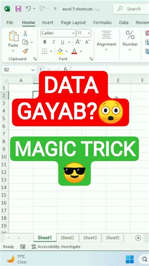 👻Excel Interview Trick | Hide Data Without Delete #Shorts #Excel #ShortsFeed #ExcelTips