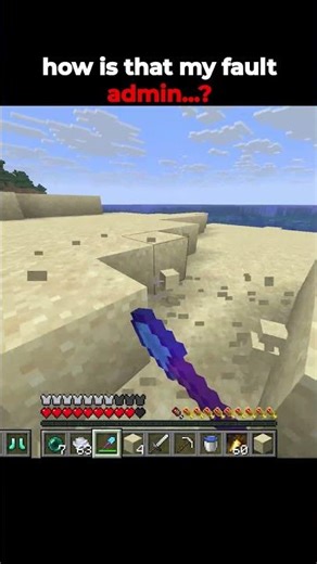How is that my fault admin #minecraft