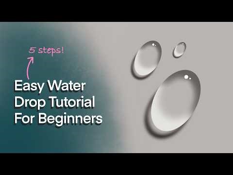 Procreate Water Drop Tutorial for Beginners (No Custom Brushes!)