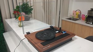 Watch Turntable Vinyl Record Player Support Wireless in & Out Record Player Built in Stereo Speakers Tu... on Amazon Live