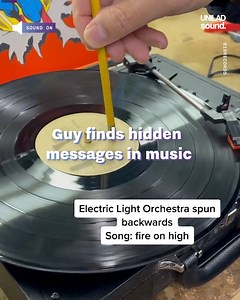 9.2M views · 42K reactions | This guy finds spooky hidden messages in album covers and vinyl's played backwards 勞 | UNILAD Sound | Facebook