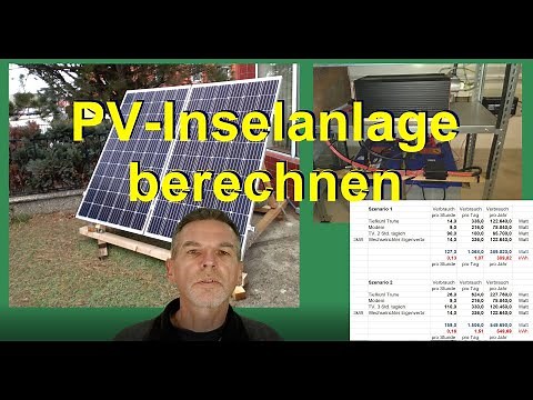 PV-Inselanlage berechnen