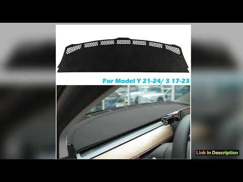 BEVO Dashboard Pad Cover For Tesla Model 3 Y X Suede Fabric Nonslip Sun Shade Dash Board NoGlare Pr