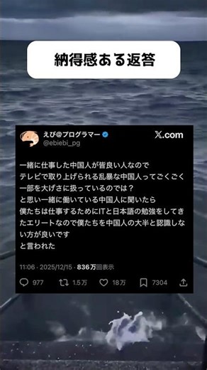 中国人も良い人はいるはず#tiktok #tiktokvideo #おすすめ #twitter #shorts #shortvideo