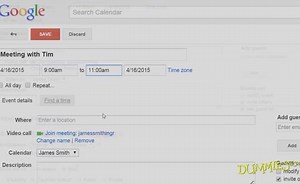 Managing Google Events