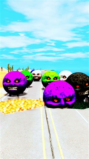🚗 Moon Car Survives the Deadliest Crash!