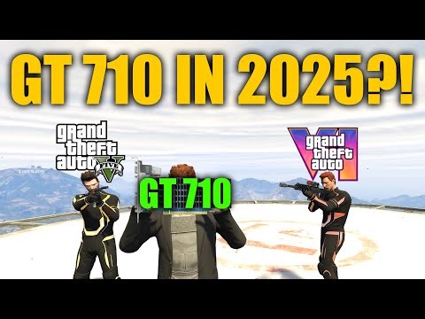 GTA 5 on GT 710 in 2025😲 | GTA V Benchmark & FPS Test (Low-End PC)