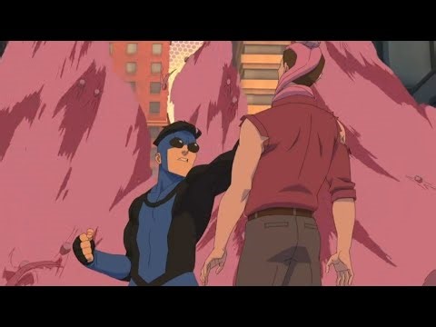 Invincible S4E2:"Mark Finished Sequids parasitic Alien species | Action Scene Recap