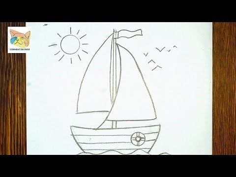 comment dessiner un bateau facile etape par etape