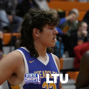 MAYBE THE BEST MULLET IN HIGH SCHOOL BASKETBALL🤔 😱 Trevor Griffith may have the best hair in the state! Powered by Lawrence Technological University | State Champs Michigan