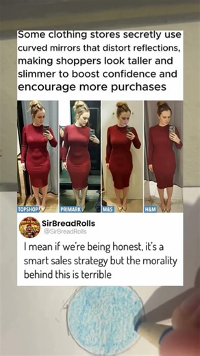 Some stores used distorted mirrors 😭🙏 #reelschallenge