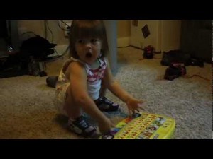 Baby Miss Singing with the LeapFrog Touch Magic Rock'n Learn Bus