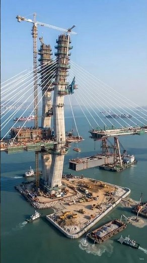 Hong Kong–Zhuhai–Macau Bridge Construction Timelapse | Building the World's Longest Sea Bridge | 8K