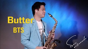 Butter - BTS (Sax cover) 🥞💜✨ Hi Army! para sa inyo to guys! hope you like my version 🙂 #SmoothLikeButter #butter #bts #kpop #saxserenade #AirMusic Airmusic (No copyright infringement intented. copyright goes to the owner/artist of the song) | Sax Serenade