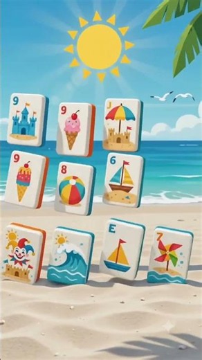 When Mahjong Tiles Go to the Beach... ☀️