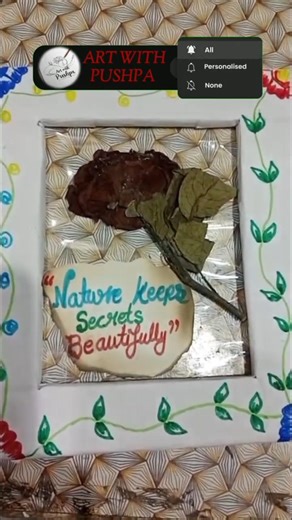 beautiful Rose capturing frame Rose Framing of My Memory 🌹 | Handmade Emotional Art