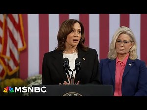 Liz Cheney joins Kamala Harris at campaign event in GOP birthplace