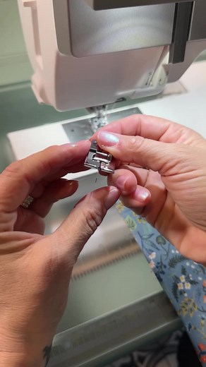 This stitch in the ditch foot is a game changer and will totally improve your straight stitching ability! This foot is intended to be used when you stitch in the ditch but it is also great for clean topstitching lines!! It’s my new favorite foot!! Check with your local sewing machine dealer or online to get one for your sewing machine! Be sure to save this to come back to later! And share with all of your sewing friends! #stitchintheditch #presserfoot #sewingproject #sewstory #quiltingtips #life