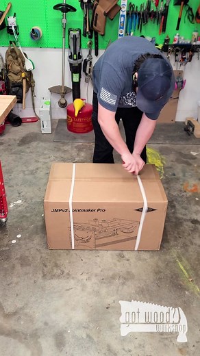 Unboxing and setting up the @bridgecitytoolworks Jointmaker Pro v2. This tool is essentially like a hand powered table saw that allows you to safely, repeatably and accurately cut even the smallest pieces of wood. This is going to be an absolute game changer for me as I will be able to work in the shop during the early morning without the worry of waking up my kids by using power tools! I can't wait to show off more of what this setup can do! - - #satisfying #oddlysatisfying #woodshop #workshop 