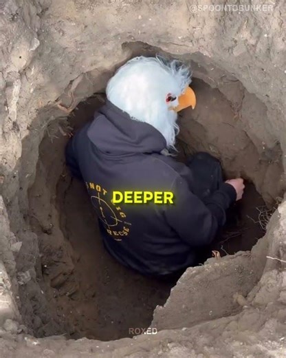 He is Digging a Hole With a Spoon 🤯
