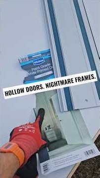 Fitting a Hollow Door When the Frame Is Out of Shape