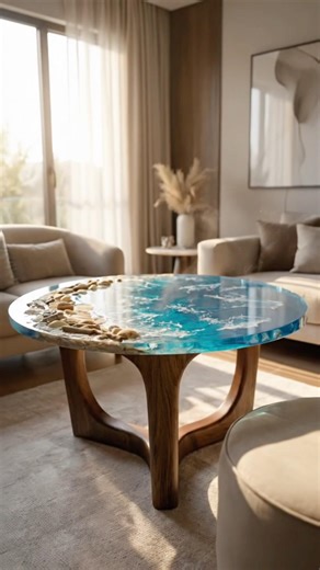 “Turning Beach Sand Into an Ocean Table 🌊”
