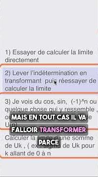 COMPRENDRE les LIMITES de SUITES