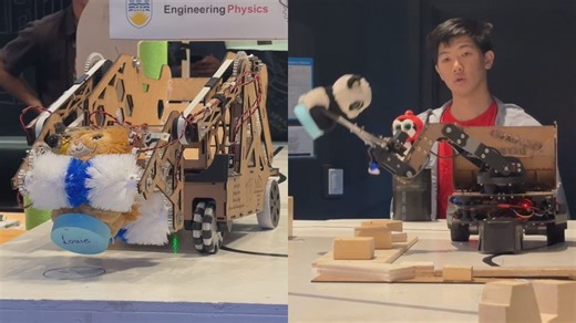 UBC Engineering Physics students race to save 'pets' with robots