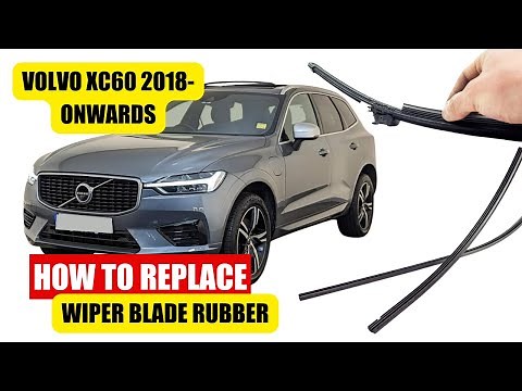 Volvo XC60 V60 How To Change Wiper Blades Rubber / Refill Wiper Rubber Replacement