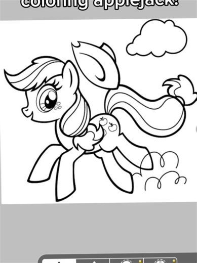 Coloriage d'Applejack de My Little Pony