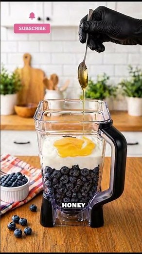 🫐❄️ Creamy Blueberry Ice Cream Without an Ice Cream Maker | Healthy & Delicious