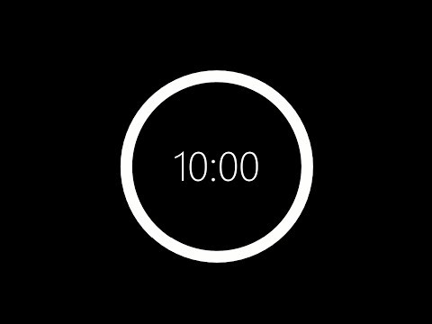 10 Minute Visual Countdown Timer – Concetration & Calming (No Sound)