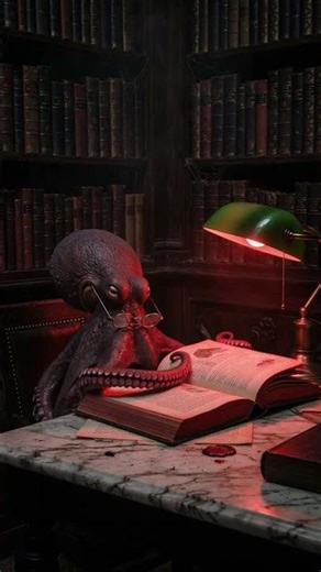 The Octopus Opened a Forbidden Book in an Abandoned Library… Then This Happened