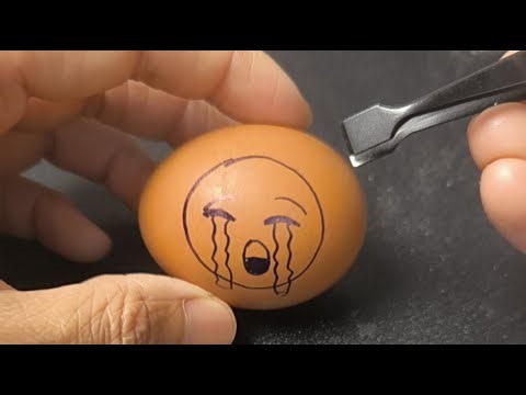 Raw Egg Peeling Asmr Live #5