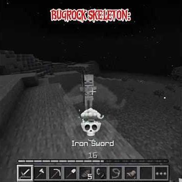 BUGROCK SKELETON VS JAVA SKELETON😱#shorts