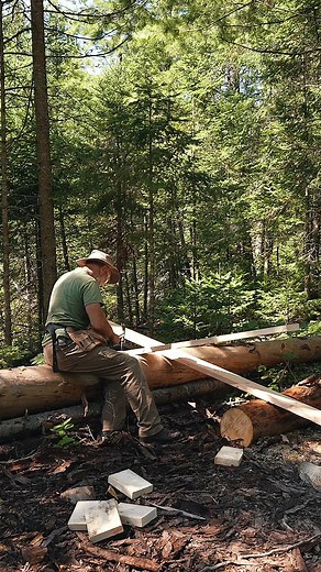 This week, I finish boarding the west side of the log cabin roof and waterproof it with an ice and water shield. ⠀⠀⠀⠀⠀⠀⠀⠀⠀ With half of the cabin protected from weather, I hook up the wood stove so I can start cooking inside as the weather cools and I bring in a small antique writing desk where I can edit my videos. ⠀⠀⠀⠀⠀⠀⠀⠀⠀ Immediately, the cabin starts feeling like home, with a place to sit, look out of the windows and doors at the falling rain and listen to the birds, frogs, and wind in the 