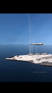 1.3M views · 19K reactions | Aerospace bomber activates its vertical launch system, showcasing a futuristic super-bomber gliding just above the ocean’s surface - The video is 3D modeled and animated using original C4D software | Op Saiful Gaming FB | Facebook